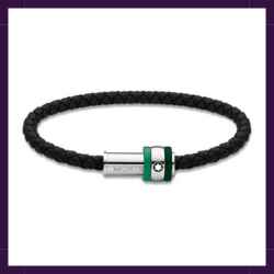 Pulseira-Montblanc-1858-de-couro-trancado
